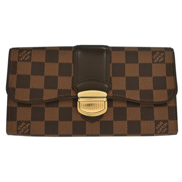Louis Vuitton Damier Portefeuille Sistina Wallet N61747 CA3150 196123 - Picture 1 of 7